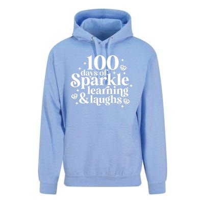 100 Days Of Learning And Laughs School Celebration Unisex Surf Hoodie