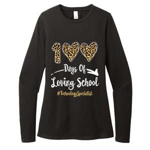 100 Days Of Loving School 100th Day Technology Specialist Great Gift Womens CVC Long Sleeve Shirt