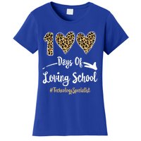 100 Days Of Loving School 100th Day Technology Specialist Great Gift Women's T-Shirt