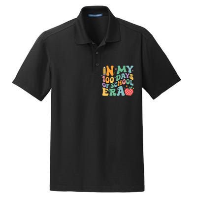 100th Day Of School Teacher In My 100 Days Of School Era Dry Zone Grid Polo