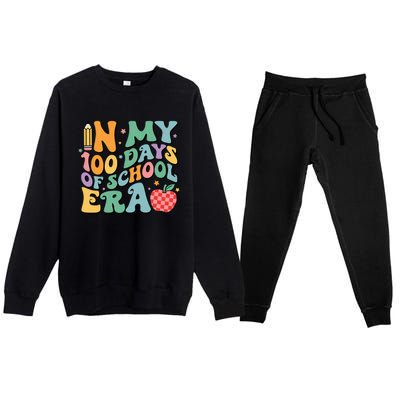 100th Day Of School Teacher In My 100 Days Of School Era Premium Crewneck Sweatsuit Set