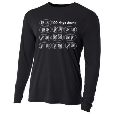 100 Days Of School 100th Day Of School Celebration Cooling Performance Long Sleeve Crew