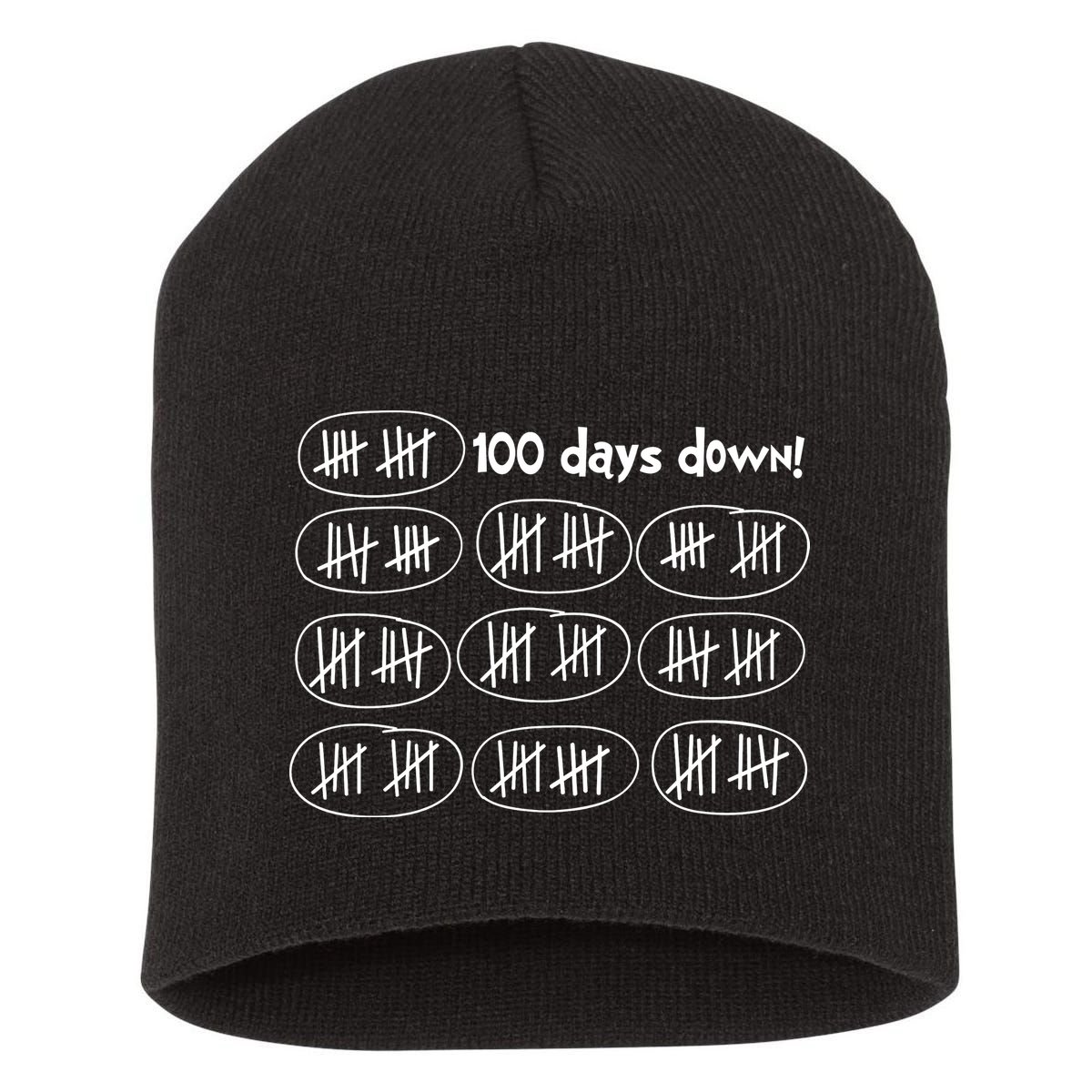 100 Days Of School 100th Day Of School Celebration Short Acrylic Beanie