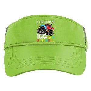 100 Days Of School Monster Truck 100th Day Of School Boy Gift Adult Drive Performance Visor