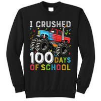 100 Days Of School Monster Truck 100th Day Of School Boy Gift Sweatshirt