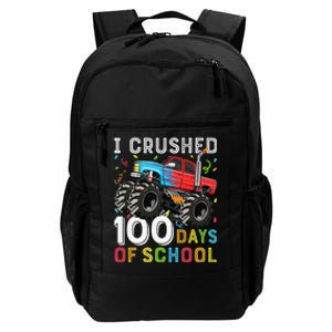 100 Days Of School Monster Truck 100th Day Of School Boy Gift Daily Commute Backpack