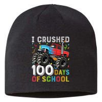 100 Days Of School Monster Truck 100th Day Of School Boy Gift Sustainable Beanie