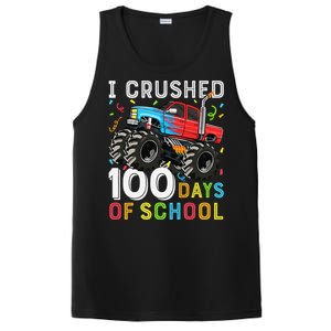 100 Days Of School Monster Truck 100th Day Of School Boy Gift PosiCharge Competitor Tank