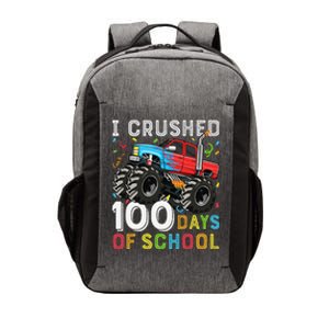 100 Days Of School Monster Truck 100th Day Of School Boy Gift Vector Backpack