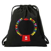 100 Days Of School Gumball Machine Empty Diy Project Blank Drawstring Bag