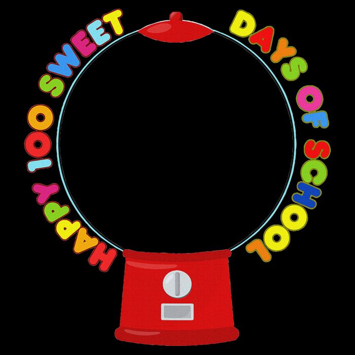 100 Days Of School Gumball Machine Empty Diy Project Blank Drawstring Bag