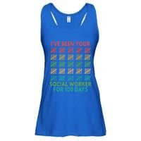 100 Days Of School School Social Worker For 100 Days Gift Ladies Essential Flowy Tank