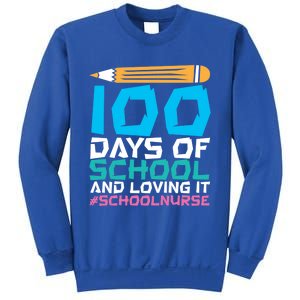 100 Days Of School And Loving It School Nurse Cute Gift Sweatshirt