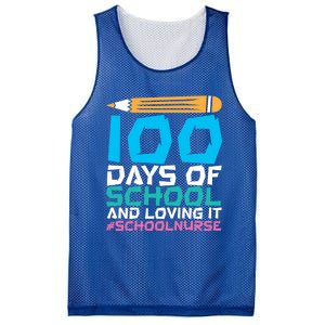 100 Days Of School And Loving It School Nurse Cute Gift Mesh Reversible Basketball Jersey Tank