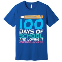 100 Days Of School And Loving It School Nurse Cute Gift Premium T-Shirt