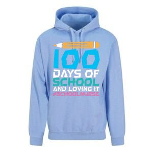 100 Days Of School And Loving It School Nurse Cute Gift Unisex Surf Hoodie