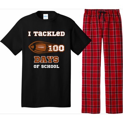 100 Days Of School Football I Tackled 100 Days Of School Pajama Set