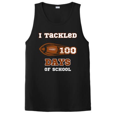 100 Days Of School Football I Tackled 100 Days Of School PosiCharge Competitor Tank