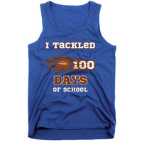 100 Days Of School Football I Tackled 100 Days Of School Tank Top