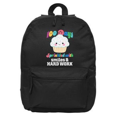 100 Days Of School Elementary Student Teacher 100th Day 16 in Basic Backpack