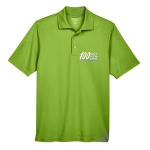 100 Days Of School Cute School Nurse Gift Men's Origin Performance Pique Polo