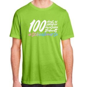 100 Days Of School Cute School Nurse Gift Adult ChromaSoft Performance T-Shirt