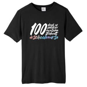 100 Days Of School Cute School Nurse Gift Tall Fusion ChromaSoft Performance T-Shirt