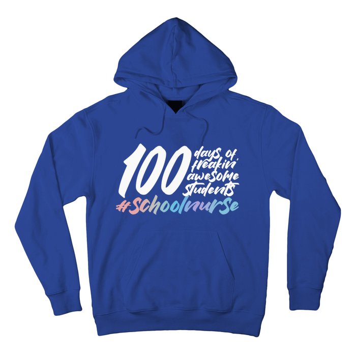 100 Days Of School Cute School Nurse Gift Hoodie