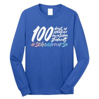 100 Days Of School Cute School Nurse Gift Long Sleeve Shirt