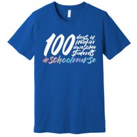 100 Days Of School Cute School Nurse Gift Premium T-Shirt