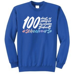 100 Days Of School Cute School Nurse Gift Tall Sweatshirt