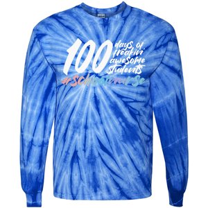 100 Days Of School Cute School Nurse Gift Tie-Dye Long Sleeve Shirt