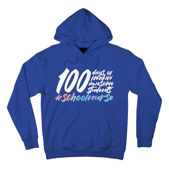 100 Days Of School Cute School Nurse Gift Tall Hoodie