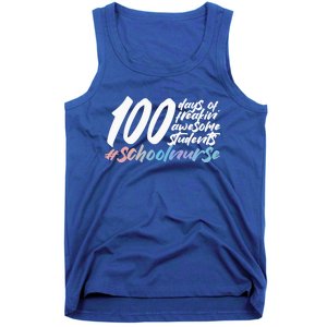 100 Days Of School Cute School Nurse Gift Tank Top