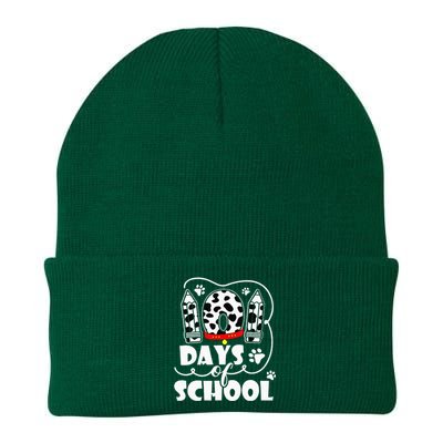 101 days of school dalmatian dog 100 days smarter teachers Knit Cap Winter Beanie