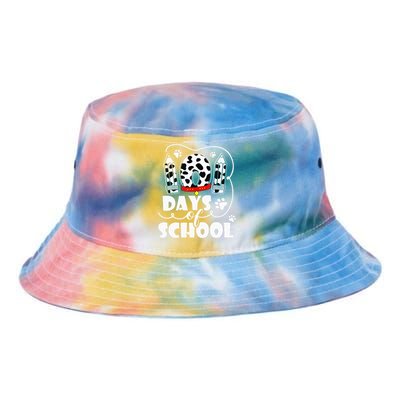 101 days of school dalmatian dog 100 days smarter teachers Tie Dye Newport Bucket Hat