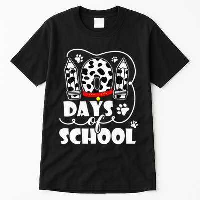 101 days of school dalmatian dog 100 days smarter teachers Tall T-Shirt