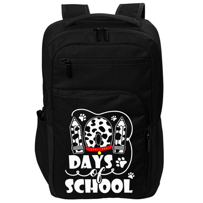 101 days of school dalmatian dog 100 days smarter teachers Impact Tech Backpack