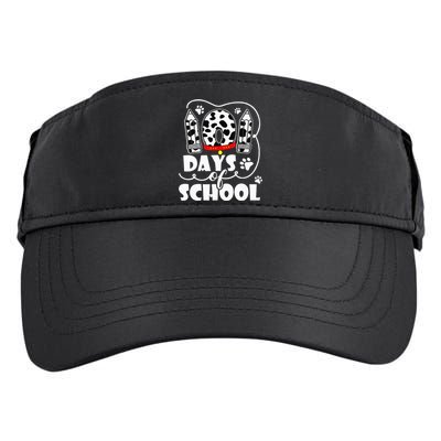 101 days of school dalmatian dog 100 days smarter teachers Adult Drive Performance Visor