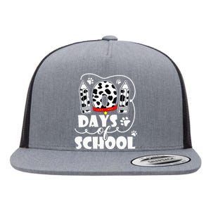 101 days of school dalmatian dog 100 days smarter teachers Flat Bill Trucker Hat