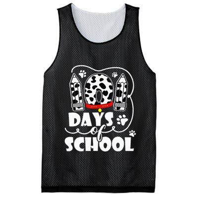 101 days of school dalmatian dog 100 days smarter teachers Mesh Reversible Basketball Jersey Tank