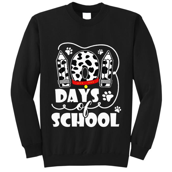 101 days of school dalmatian dog 100 days smarter teachers Tall Sweatshirt
