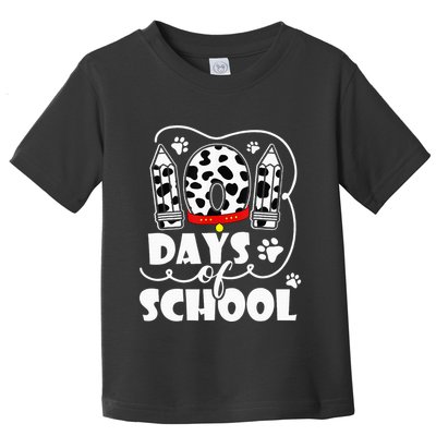 101 days of school dalmatian dog 100 days smarter teachers Toddler T-Shirt