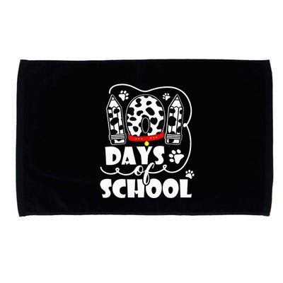 101 days of school dalmatian dog 100 days smarter teachers Microfiber Hand Towel