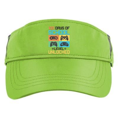 100 Days Of School Level Unlocked Video Game Fan Adult Drive Performance Visor