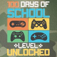100 Days Of School Level Unlocked Video Game Fan Legacy Tie Dye Trucker Hat