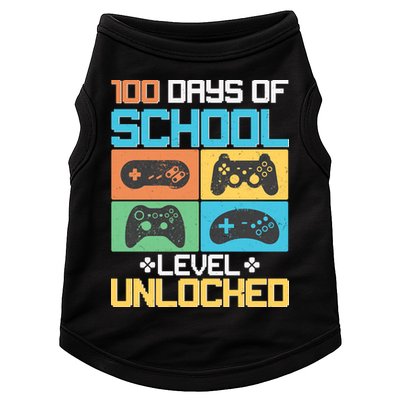 100 Days Of School Level Unlocked Video Game Fan Doggie Tank