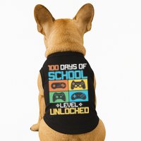 100 Days Of School Level Unlocked Video Game Fan Doggie Tank