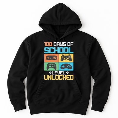 100 Days Of School Level Unlocked Video Game Fan Hoodie