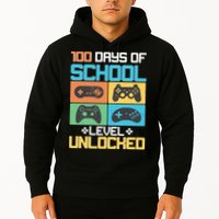 100 Days Of School Level Unlocked Video Game Fan Hoodie
